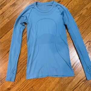Lululemon Turquoise Blue Long Sleeve Top Sz 6